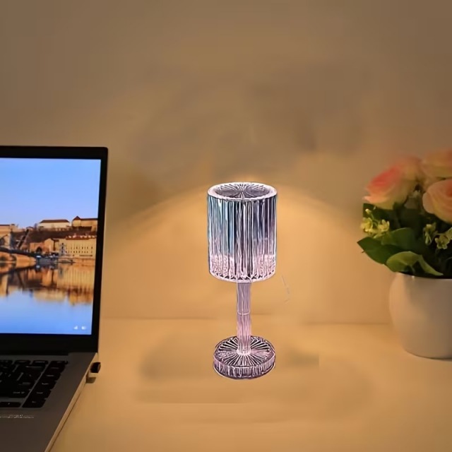充電式 クリスタルタッチテーブルランプ