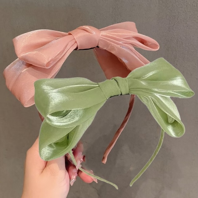 エレガント オーバーサイズリボン ヘアクリップ