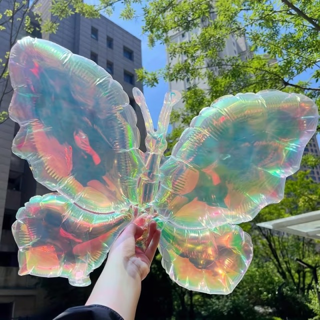 巨大カラフルバタフライ風船 3個セット