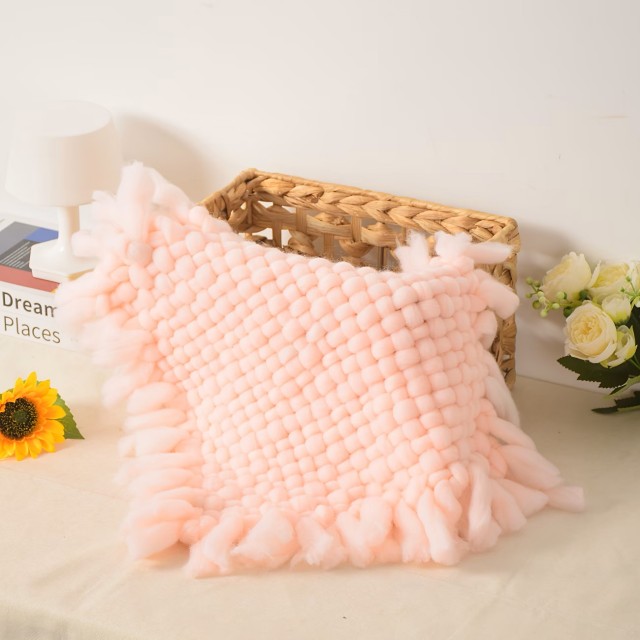 太編みブランケット 45×45cm