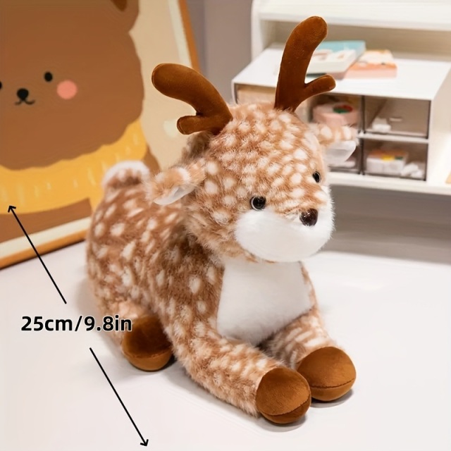 リアルな子鹿ぬいぐるみ 25cm