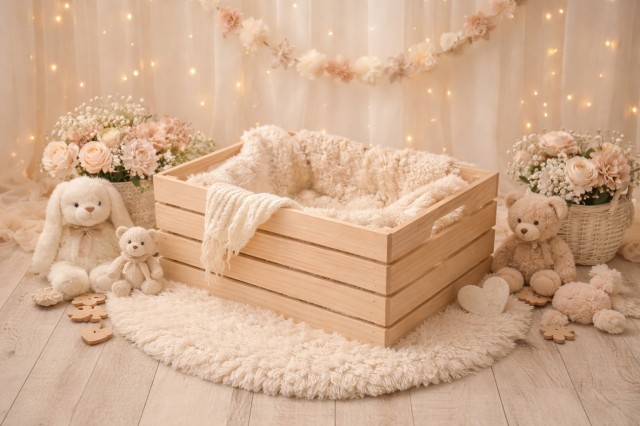 ナチュラルパインウッドボックス