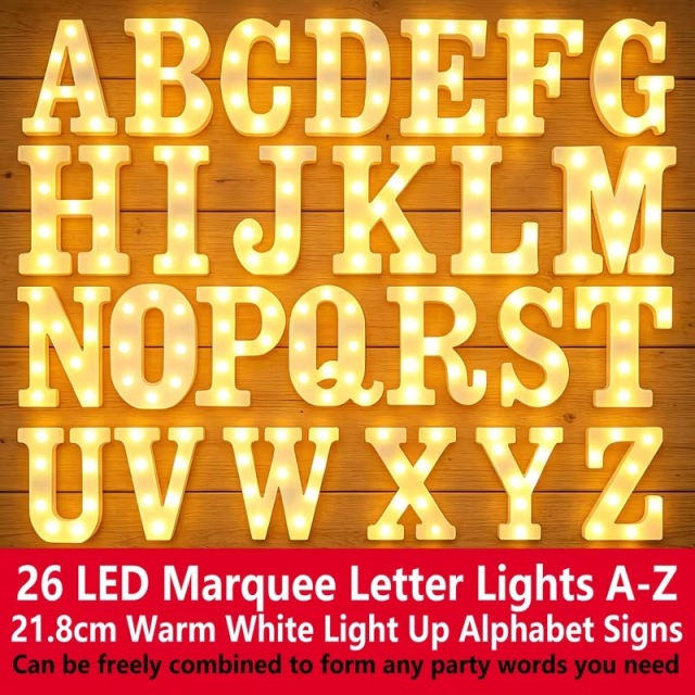 LEDレターライト アルファベット B～Z