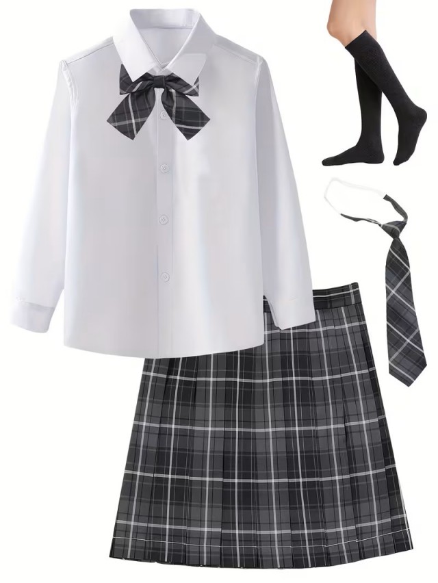 グレーチェック制服５点セット