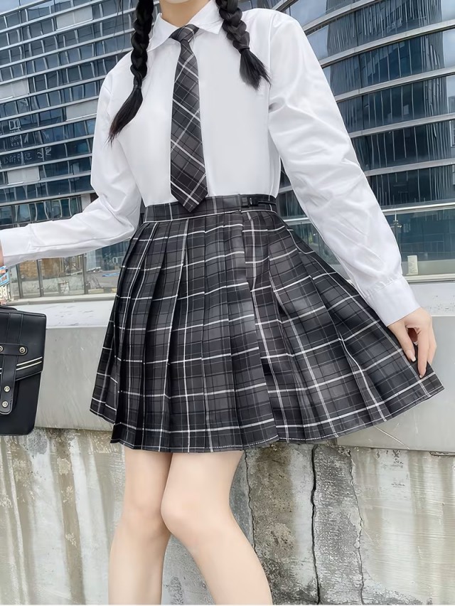 グレーチェック制服５点セット