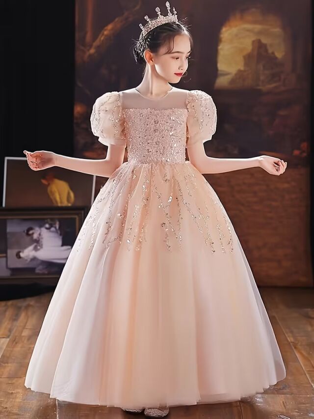 キッズスパンコールプリンセスドレス