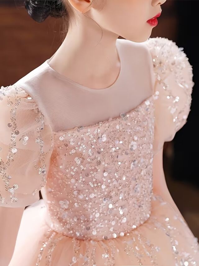 キッズスパンコールプリンセスドレス