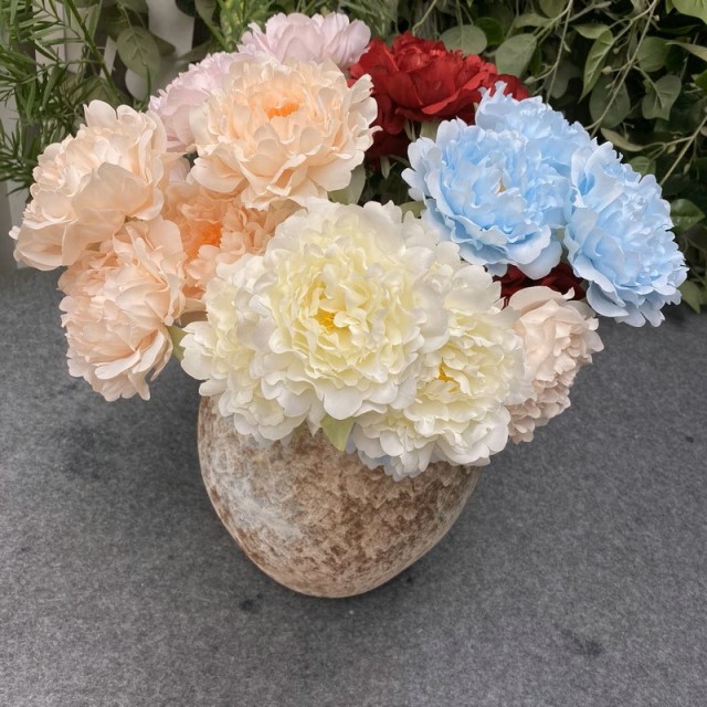 シャンパンカラーフェイクフラワー13cm/10個セット