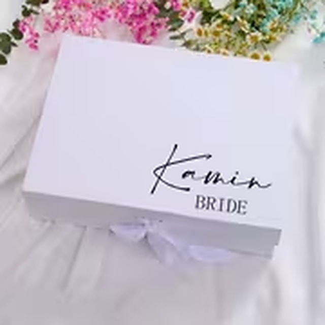 名入れできる リボン付きギフトボックス