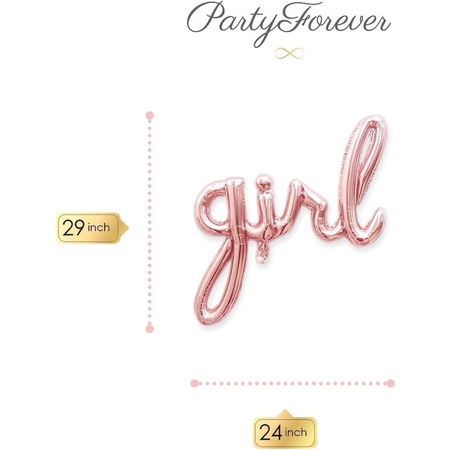 ベビーガール GIRLパーティーバルーン 4点セット