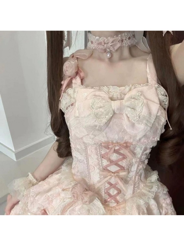 ブルーフローラル JSKロリータドレス