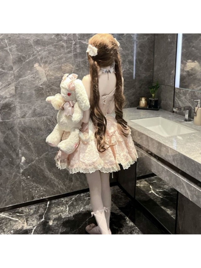 ブルーフローラル JSKロリータドレス