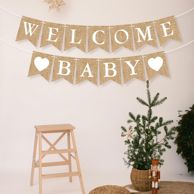 Welcome Baby ジュートバナー