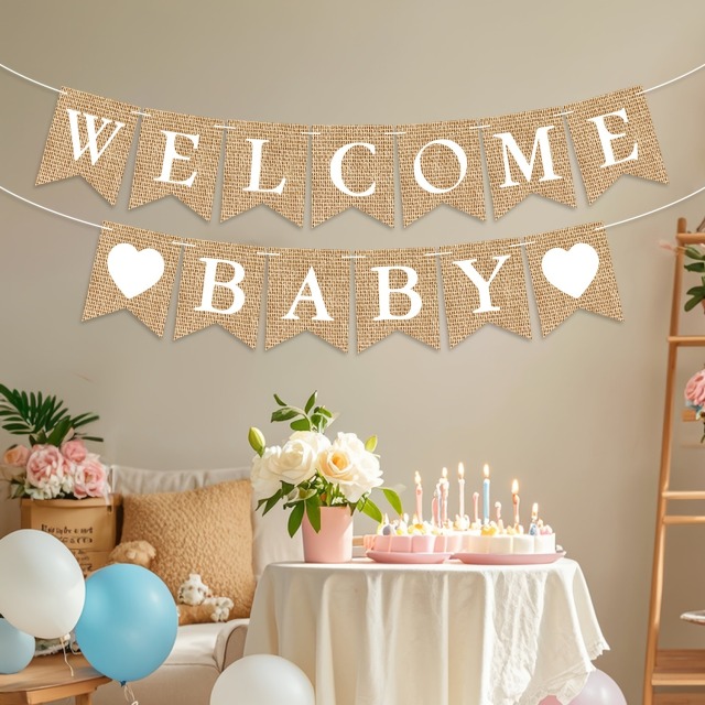 Welcome Baby ジュートバナー