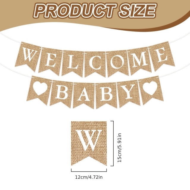 Welcome Baby ジュートバナー