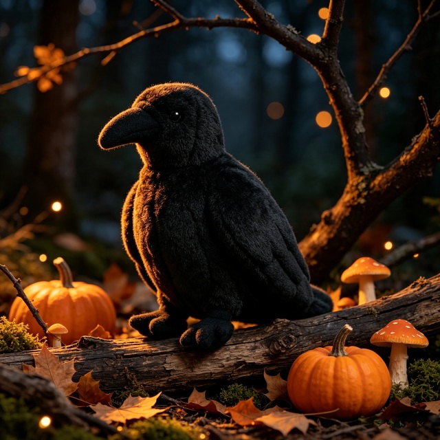 ゴシックブラック クロウぬいぐるみ 22cm