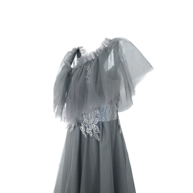 ふんわりボリュームシアーグレードレス