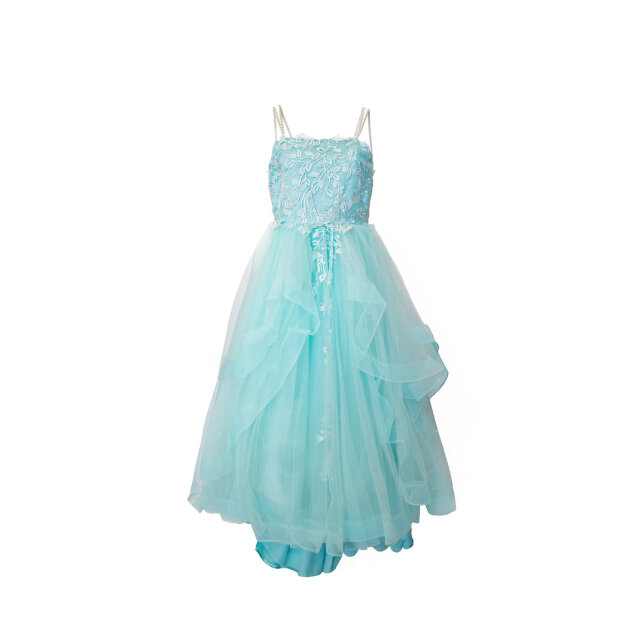 きらきらパール×ふんわり水色チュールドレス