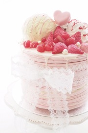 フェイクスイーツ　ストロベリーパンケーキ