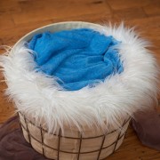 毛長フェイクファーブランケット 約50×60cm