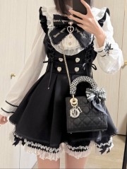 ハート＆リボンのフリルツーピースセット