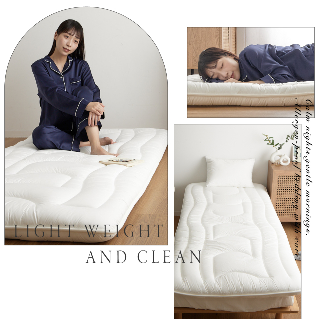 ミクロガード🄬プレミアム使用 軽量防ダニ敷布団