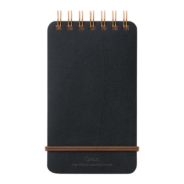 MIDORI WM Grain Ring Memo Pad - Black