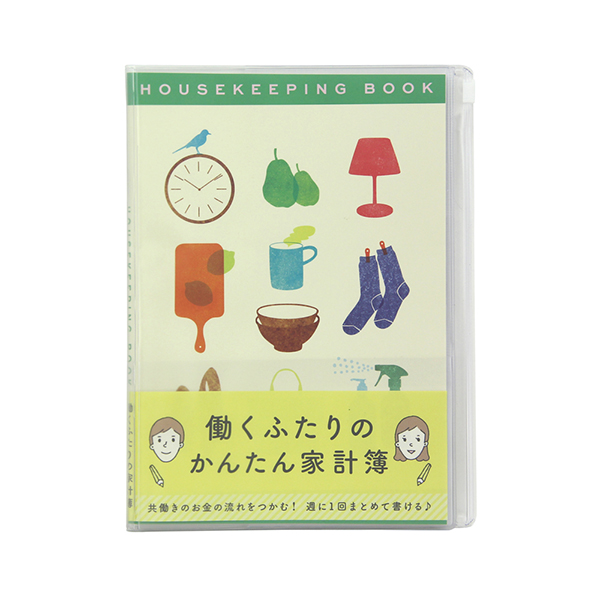 ミドリ】家計簿＜A5＞ 月間 かんたん ブタ柄 (12391006)