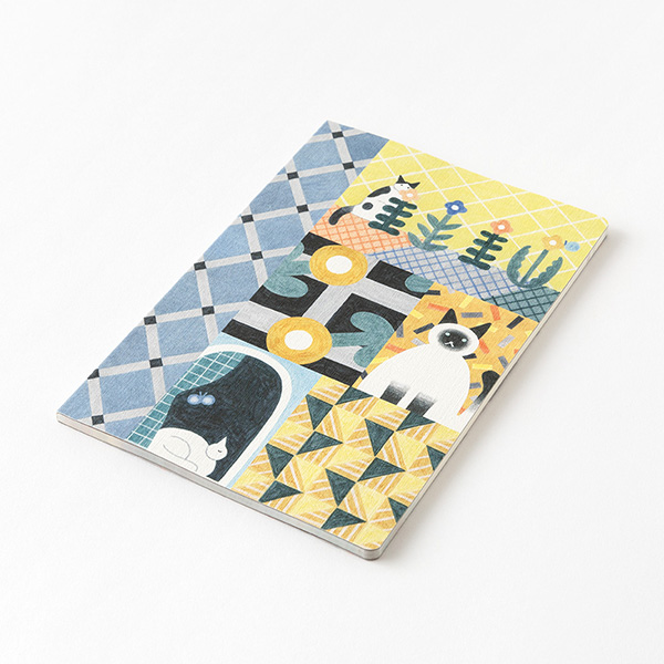 MIDORI Yuru Log Notebook - Cat (B6, Dot Grid)