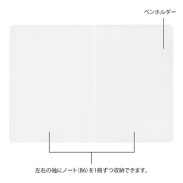 MIDORI Yuru Log Notebook Cover B6 - PVC
