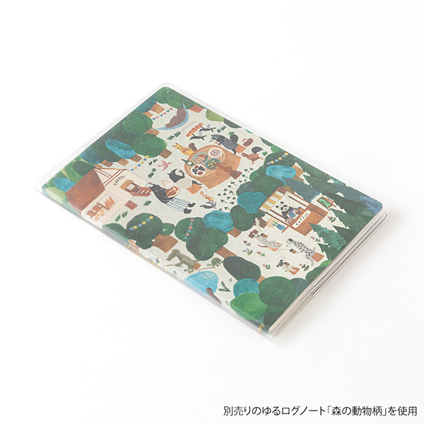 MIDORI Yuru Log Notebook Cover B6 - PVC