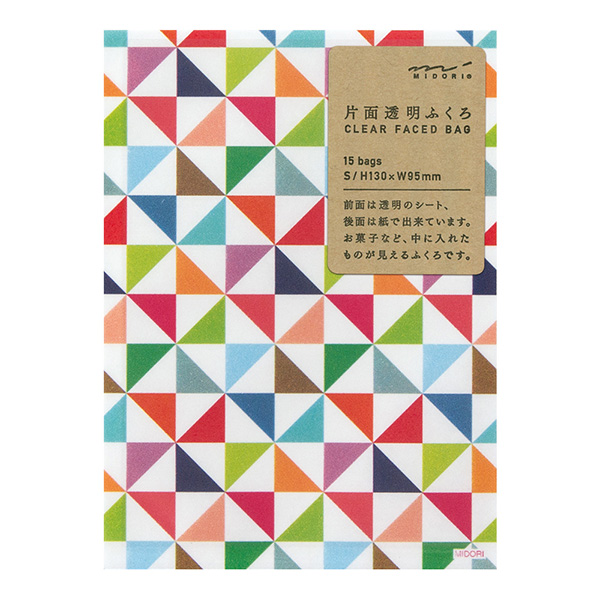 片面透明袋<S> 風車柄 差替え