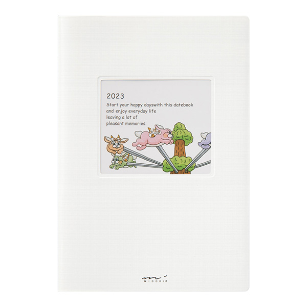 生産終了品★【2023年版】ポケットダイアリー＜B6＞ のりもの柄(22190006)