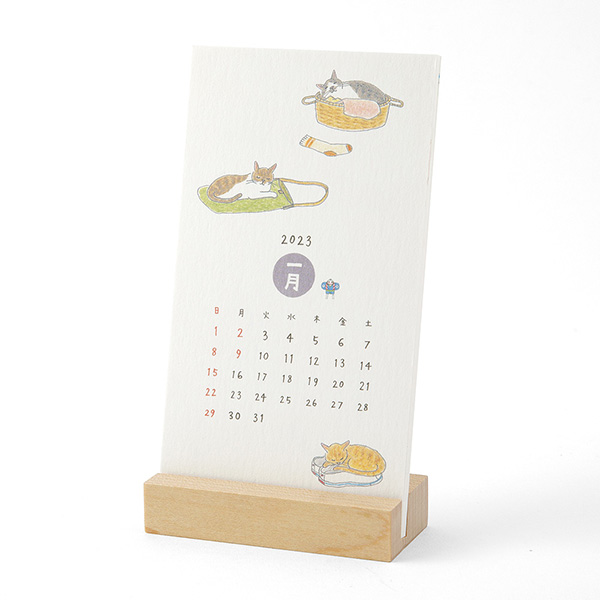 23年版カレンダー スタンドカレンダー ネコ柄 ミドリオンラインストア 23年版カレンダー スタンドカレンダー ネコ柄 ミドリオンラインストア
