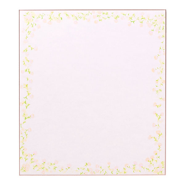 カラー色紙 小花柄 ピンク (33122006)