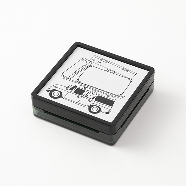 Midori Pre-Inked Paintable Stamp - Outing