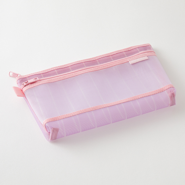 Midori Mesh Pen Pouch - Stripe Purple (Limited Edition)
