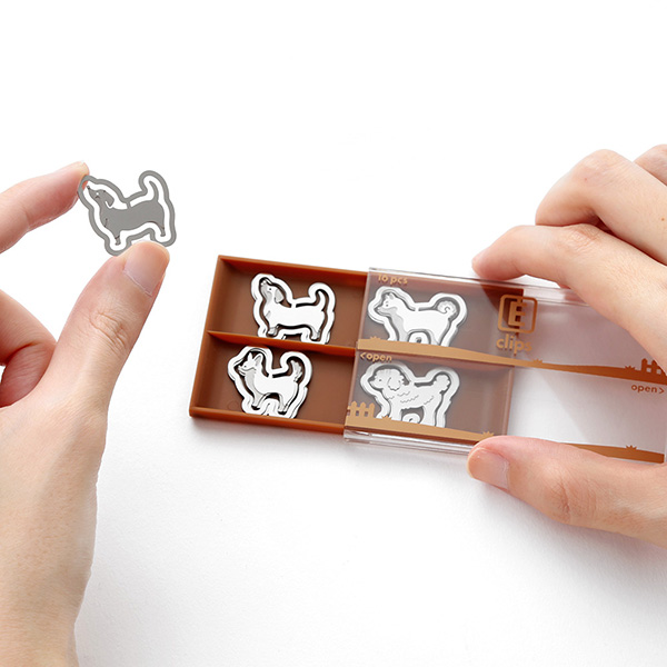 Midori Etched Clip Set - Dogs (16 pcs)