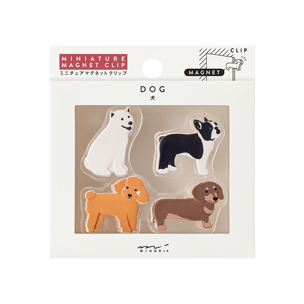 ミニチュアマグネットクリップ イヌ柄A(43446006)