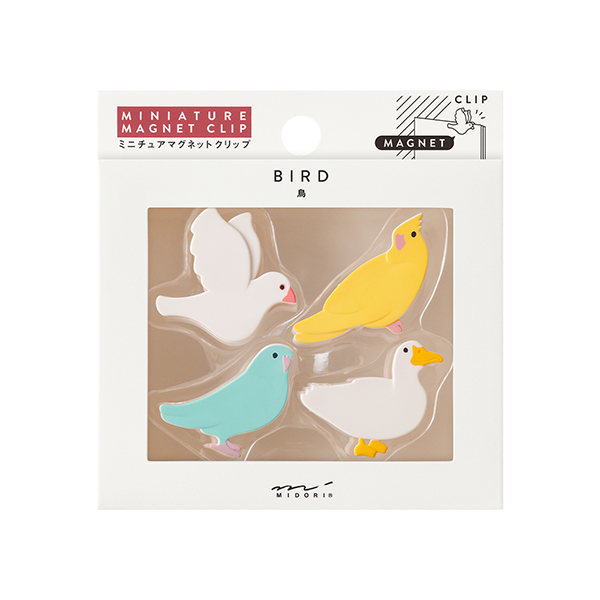 ミニチュアマグネットクリップ トリ柄A(43449006)