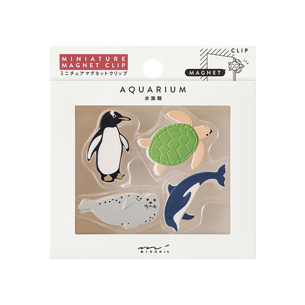 ミニチュアマグネットクリップ 水族館柄A(43451006)