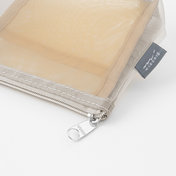 Midori Mesh Pen & Tool Pouch with Gusset - Grey