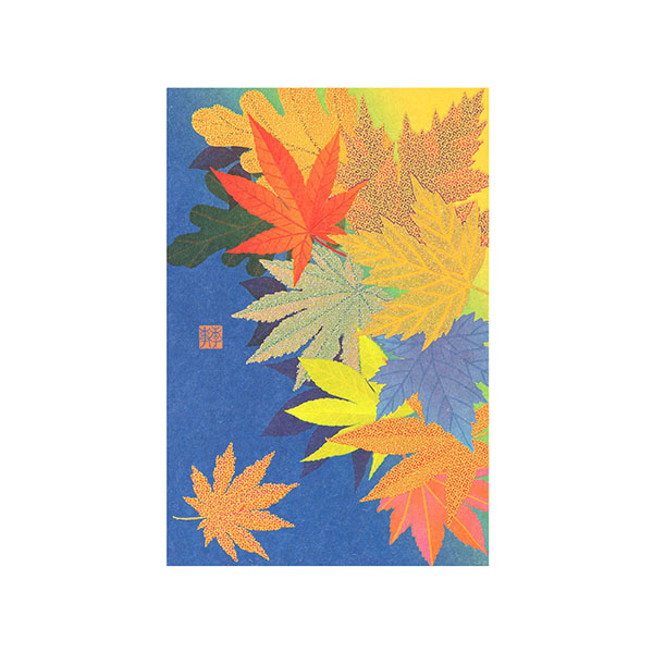 ポストカード 落ち葉柄(80003006)