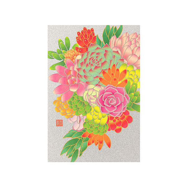 ポストカード 秋の多肉植物柄(80006006)