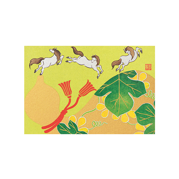 ハガキ/ポストカード｜紙シリーズ｜ポストカード 白馬柄