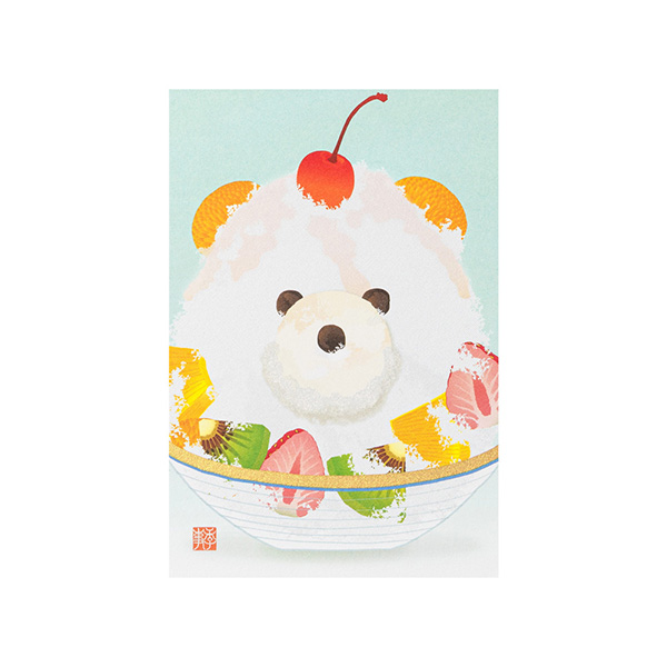 ポストカード かき氷柄 S3(80034006)