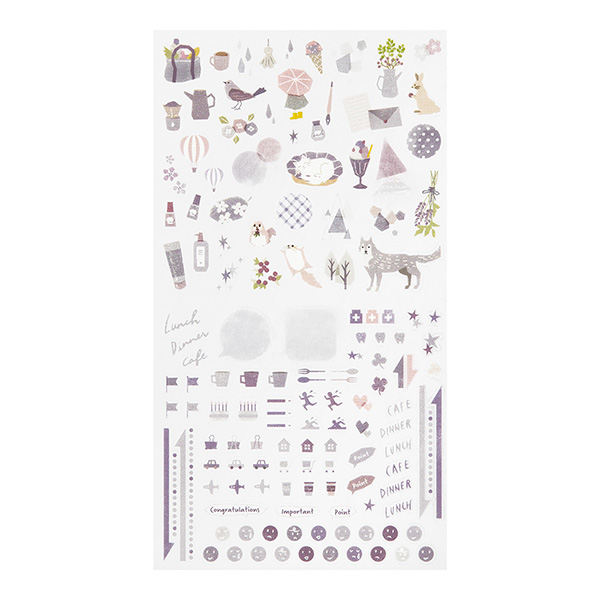 MIDORI Colour Tone PET Sticker - Lavender