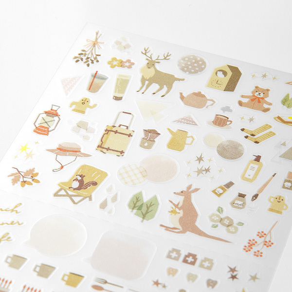 MIDORI Colour Tone PET Sticker - Beige