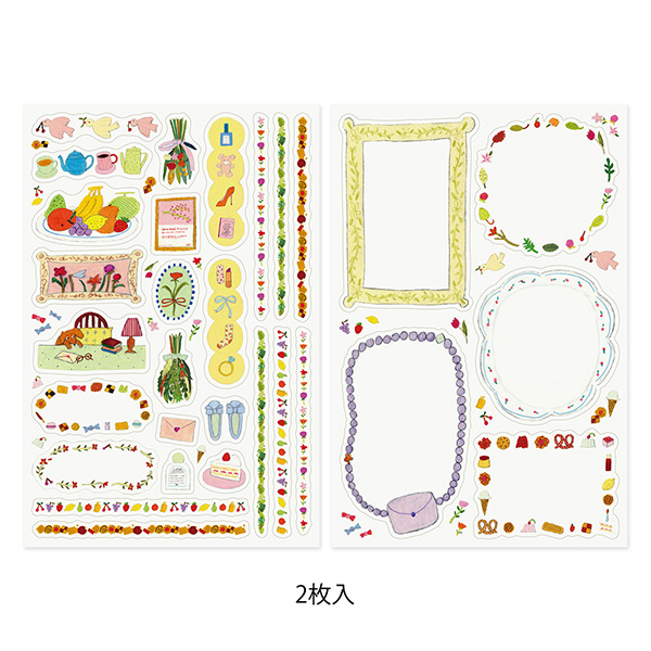 MIDORI Yuru Log Sticker Set - My Life (2 Sheets)