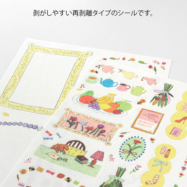 MIDORI Yuru Log Sticker Set - My Life (2 Sheets)